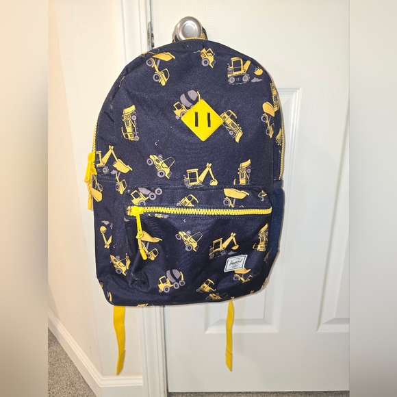 Herschel Supply Company Kids Backpack - Navy and Yellow Construction Print - Picture 2 of 12